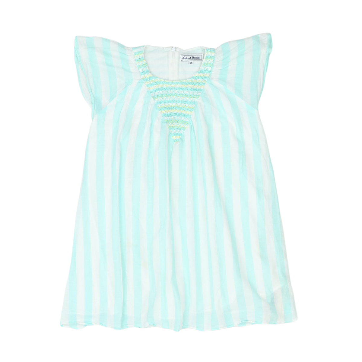 TARTINE & CHOCOLAT - ROBE - BLEU, BLANC - 10 ANS