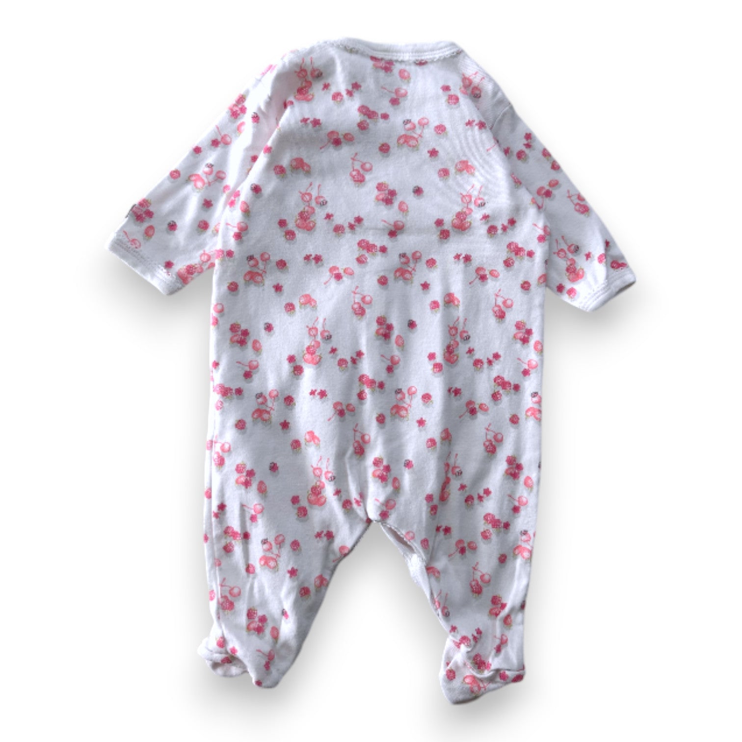 LITTLE BOAT - PAJAMAS - WHITE, PINK - 1 MONTH
