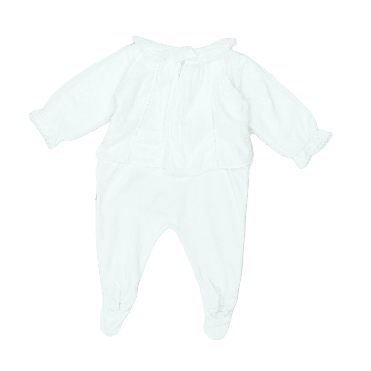 BONPOINT - PAJAMAS - WHITE - 3 MONTHS