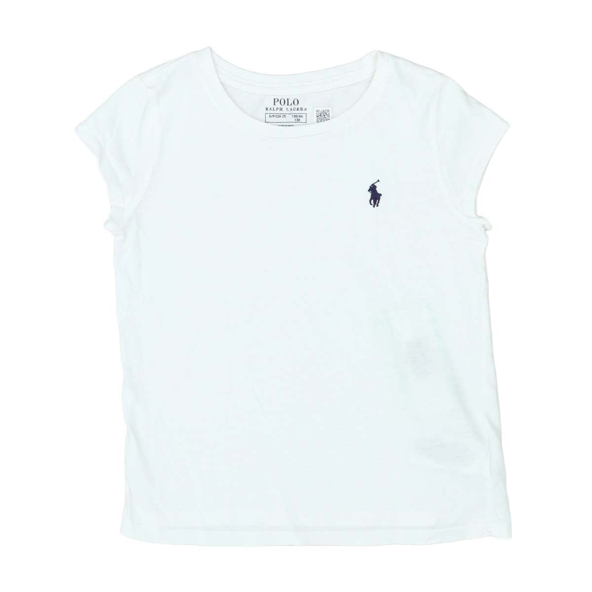 RALPH LAUREN - T-SHIRT - BLANC - 7 ANS