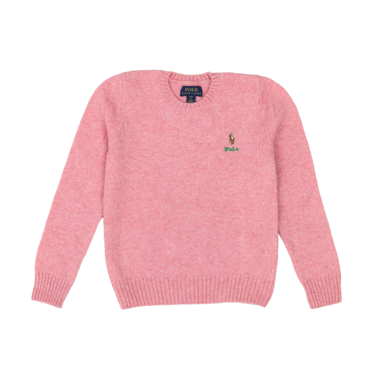 RALPH LAUREN - PULL - ROSE - 7 ANS