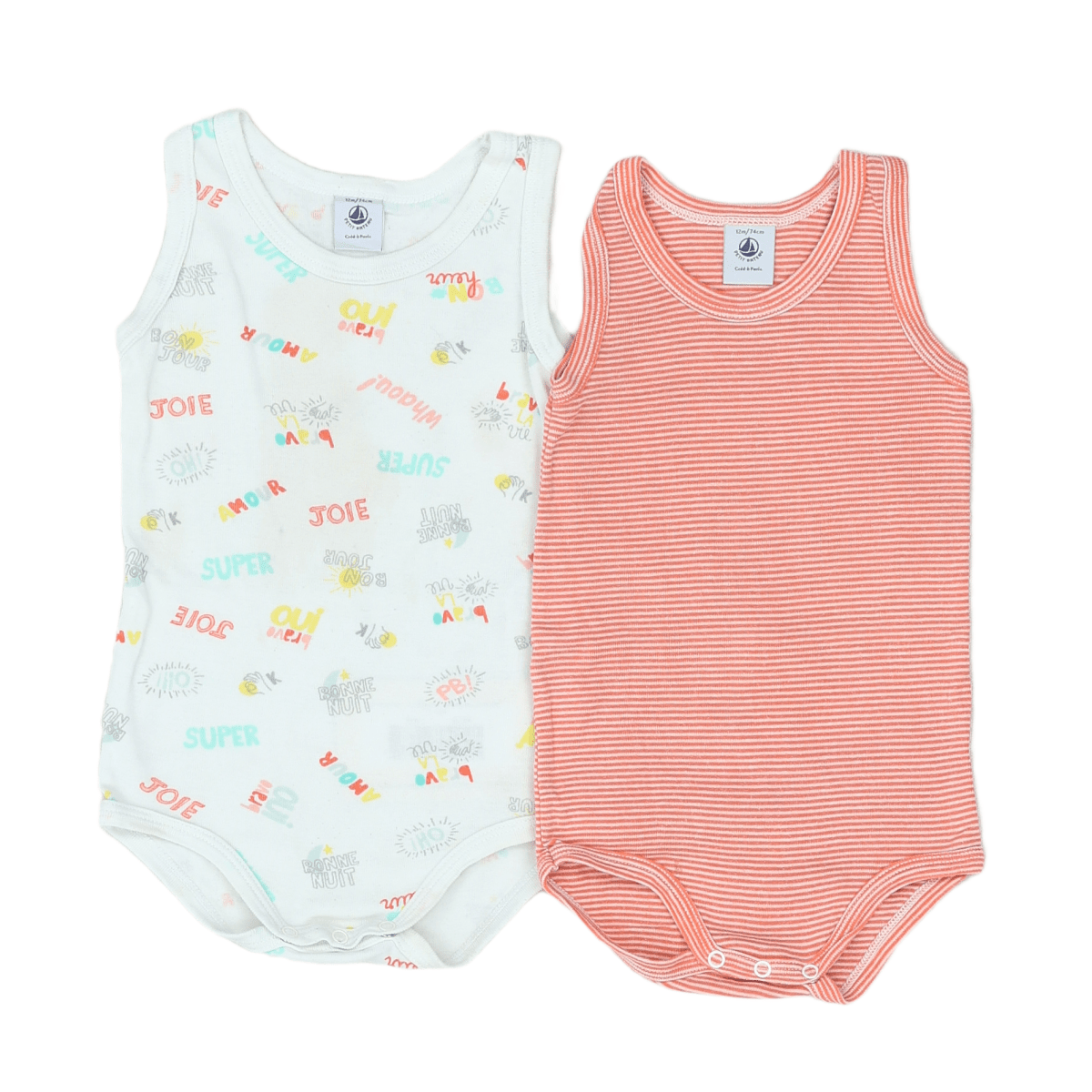 KLEINES BOOT - SET - ORANGE, MEHRFARBIG - 12 MONATE