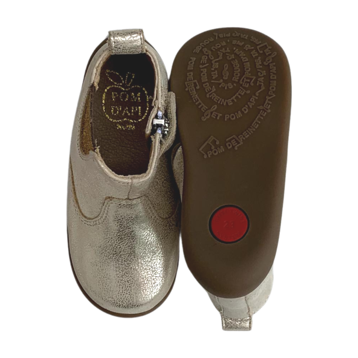 POM D'API - BOTTINES - OR - 23
