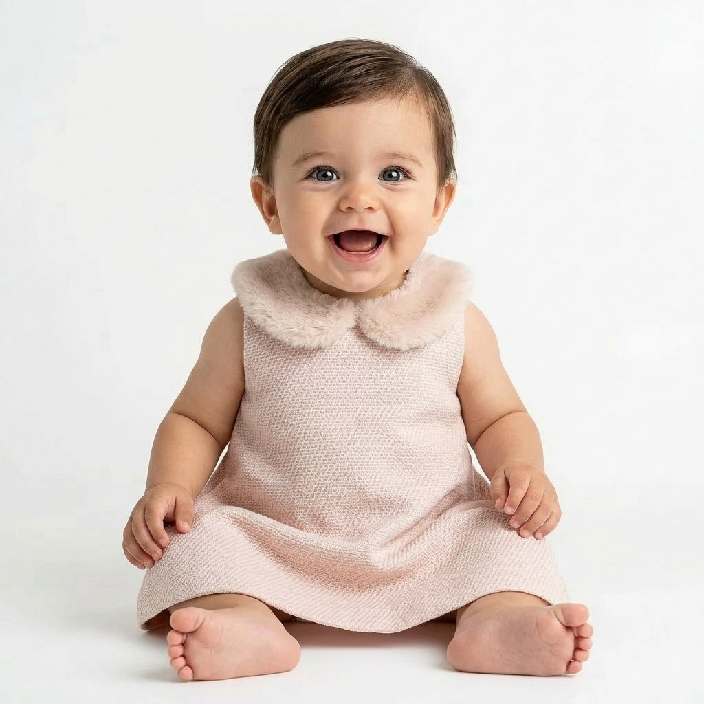 CHLOÉ - ROBE - ROSE - 12 MOIS