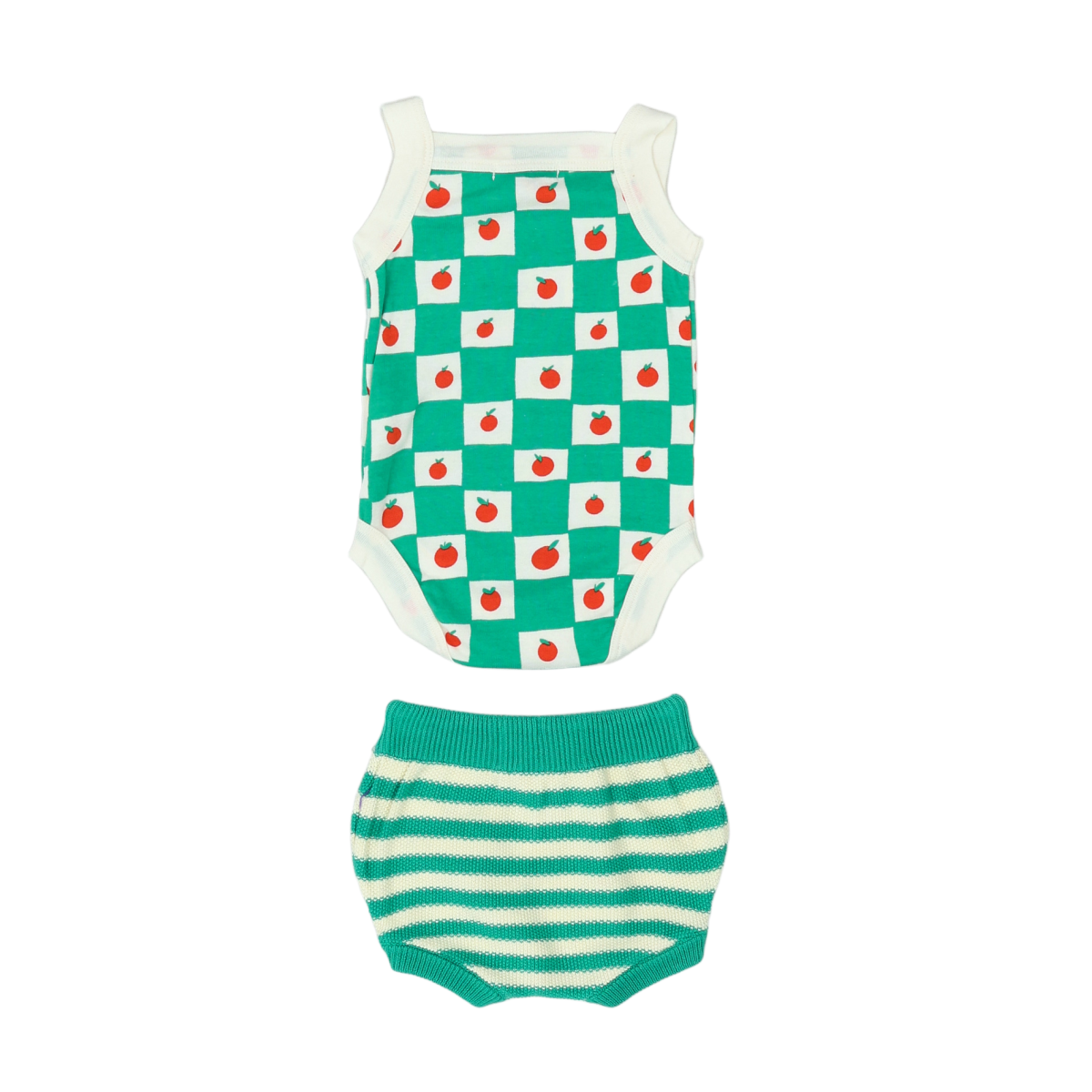 BOBO CHOSES - ENSEMBLE - VERT, BEIGE - 6 MOIS