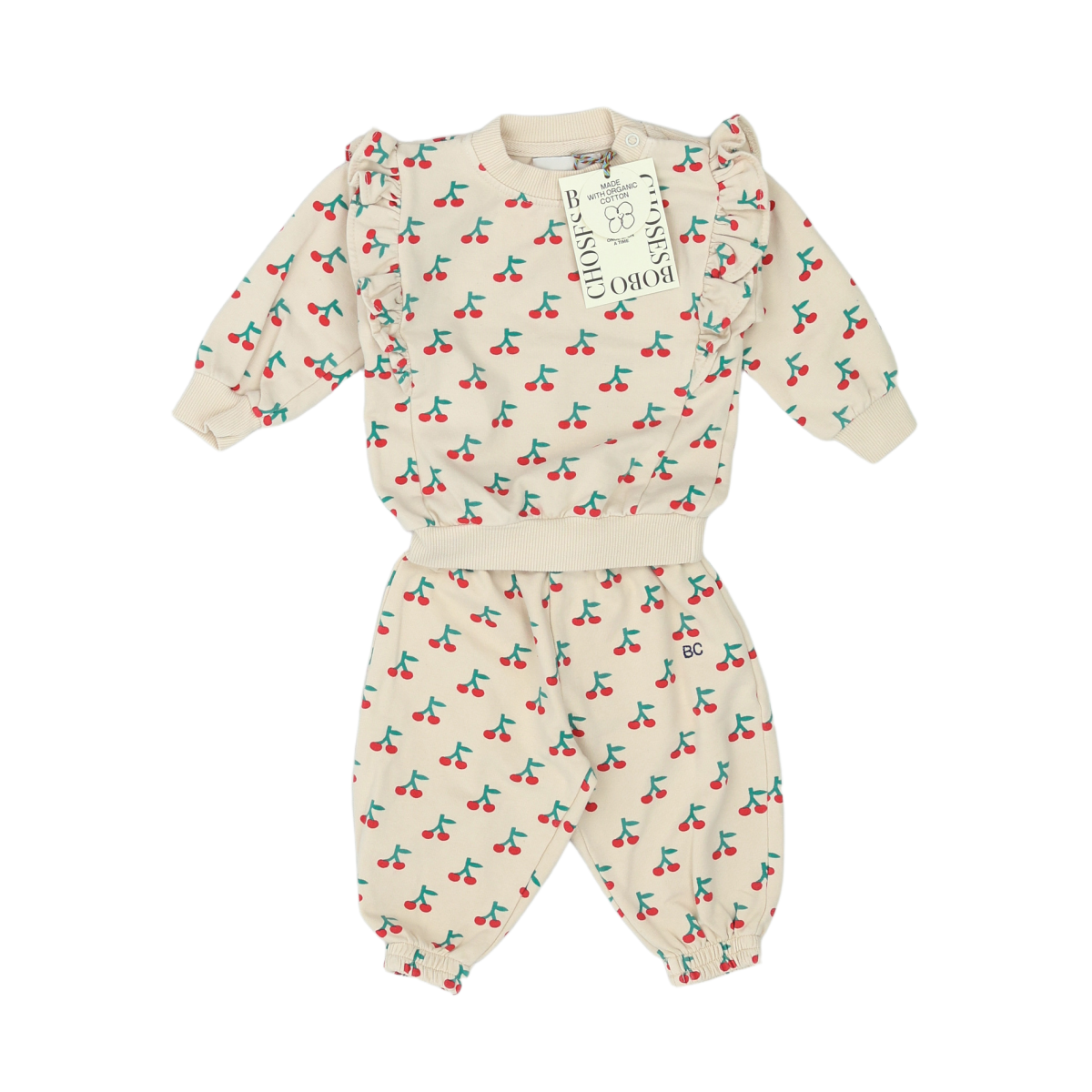 BOBO CHOSES - ENSEMBLE - BEIGE, ROUGE - 6 MOIS