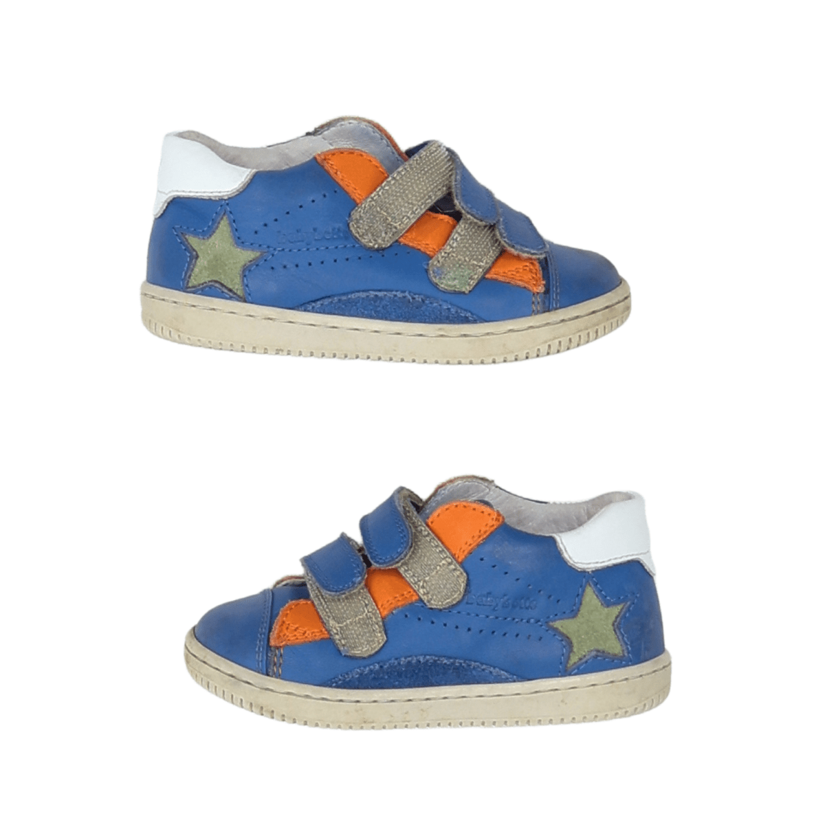 BABYBOTTES - BASKETS - BLEU, ORANGE - 22