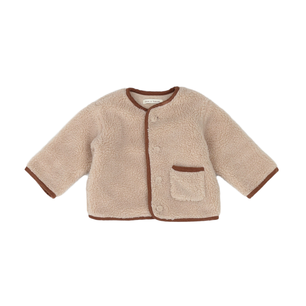 ZHOE & TOBIAH - PULL VESTE - BEIGE, MARRON - 12 MOIS