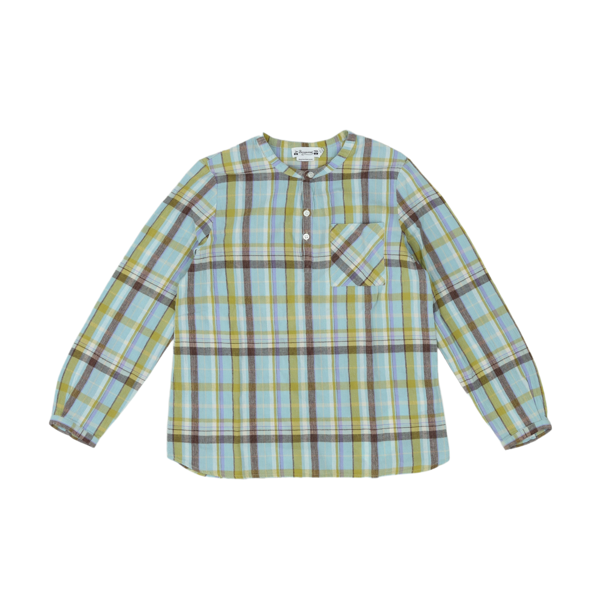 BONPOINT - CHEMISE - BLEU, VERT - 12 ANS
