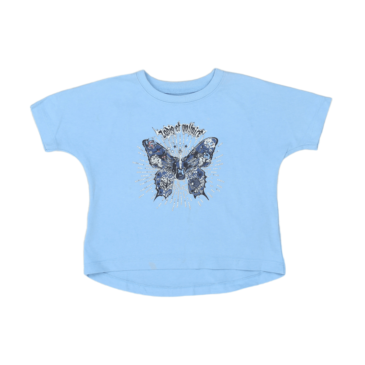 ZADIG & VOLTAIRE - T-SHIRT - BLEU - 4 ANS