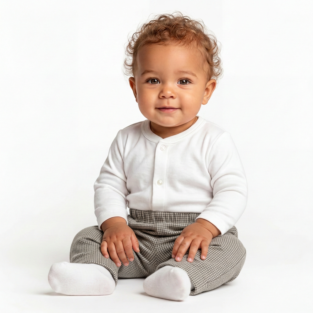 BONPOINT - PANTALON - GRIS - 12 MOIS