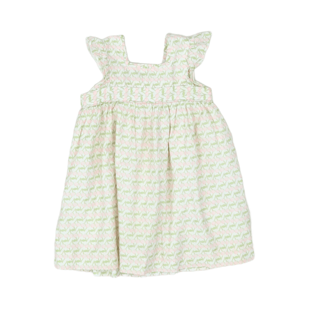 BONPOINT - DRESS - WHITE, PINK - 18 MONTHS