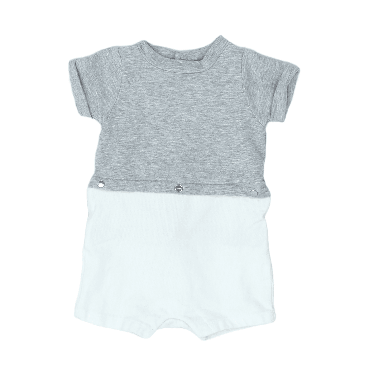 JACADI - COMBINAISON - BLANC, GRIS - 6 MOIS