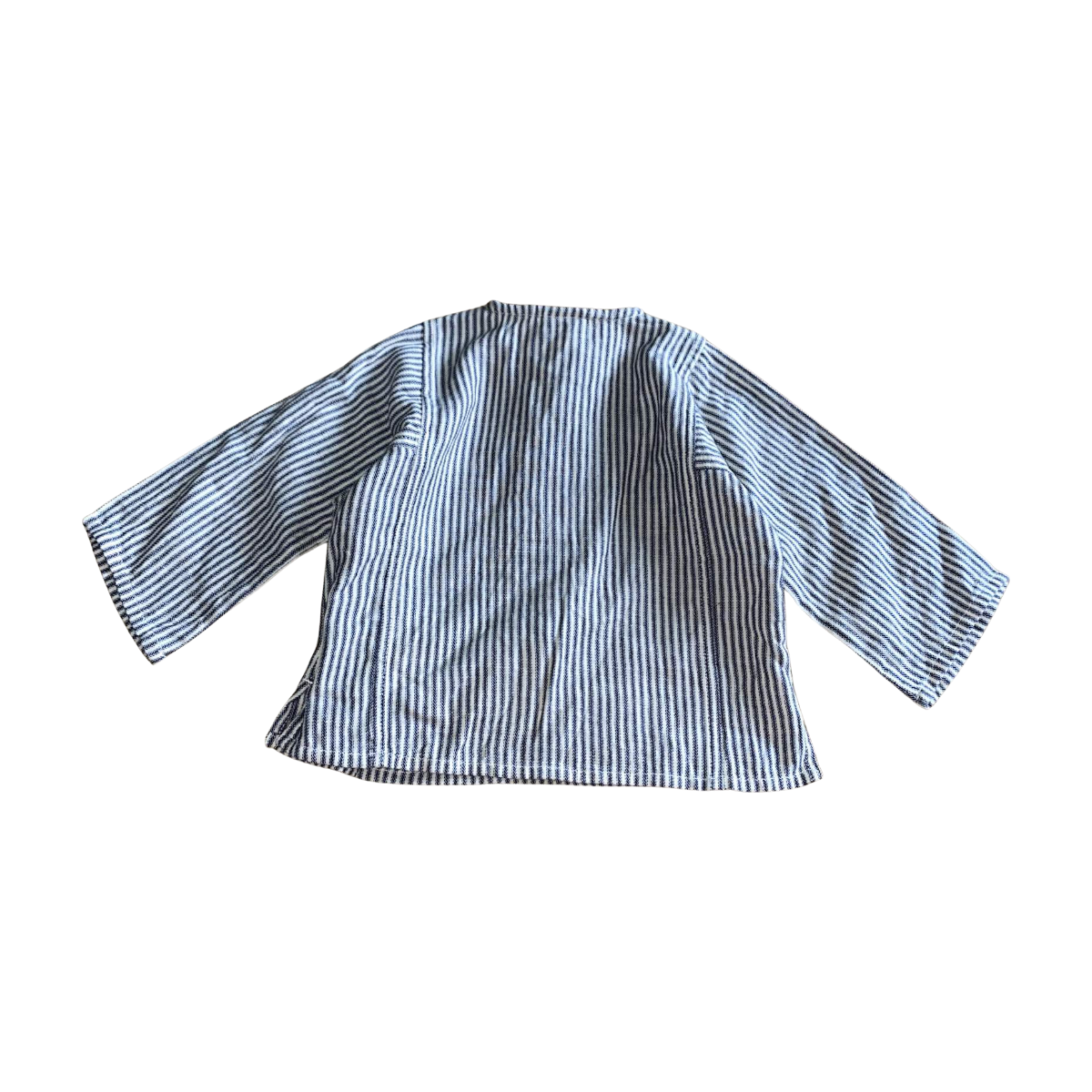 BONTON - BLOUSE - BLEU, BEIGE - 6 MOIS