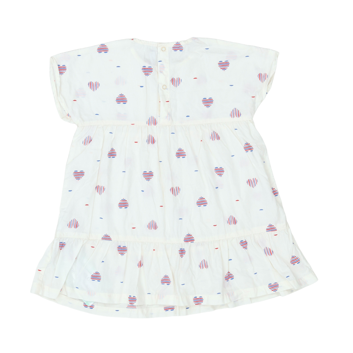 PETIT BATEAU - ROBE - BLANC - 24 MOIS