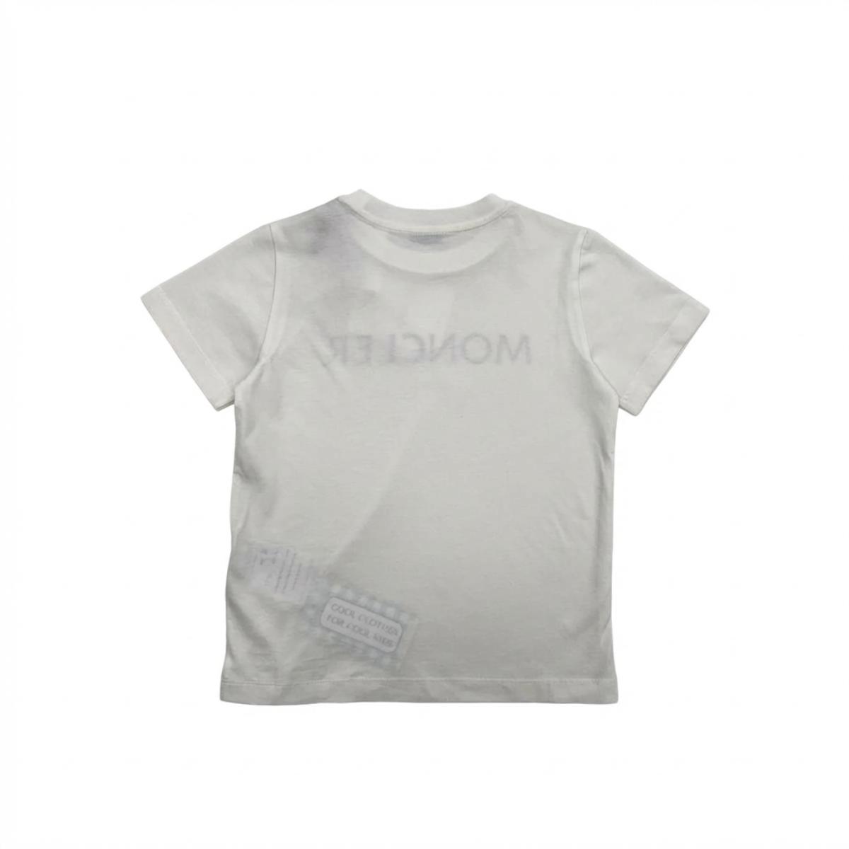 MONCLER - T-SHIRT - BLANC - 6 ANS