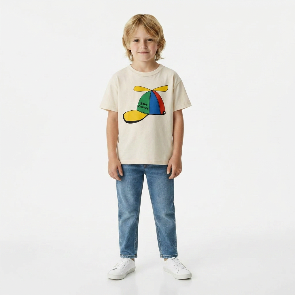 BOBO CHOSES - T-SHIRT - BLANC - 6 ANS