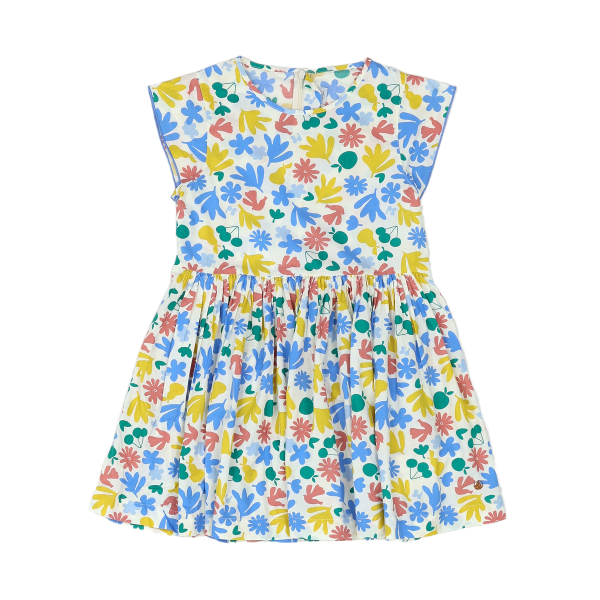 PETIT BATEAU - ROBE - MULTICOLORE - 8 ANS