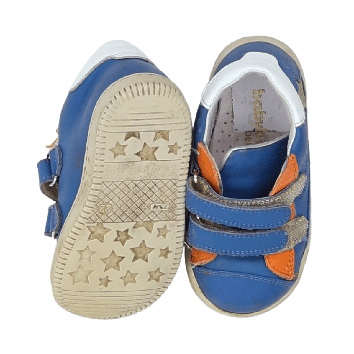 BABYBOTTES - BASKETS - BLEU, ORANGE - 22
