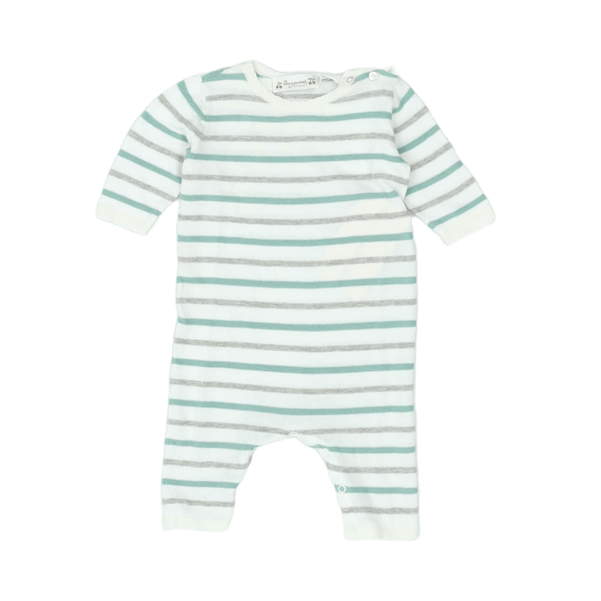 BONPOINT - PYJAMA - BLANC, VERT - 3 MOIS