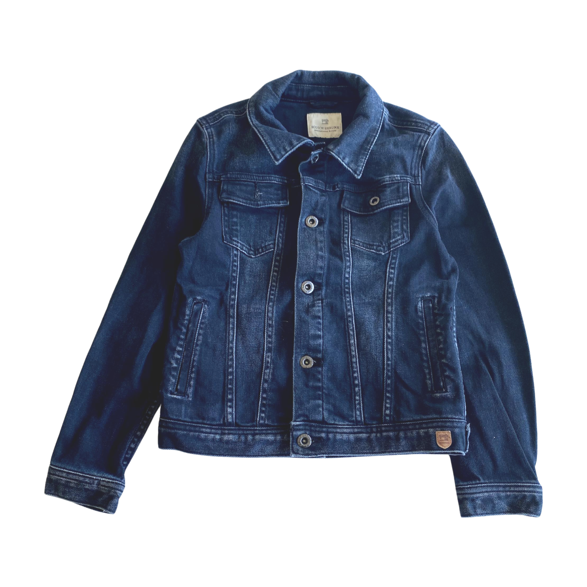 SCOTCH SHRUNK - VESTE EN JEAN - NOIR - 10 ANS