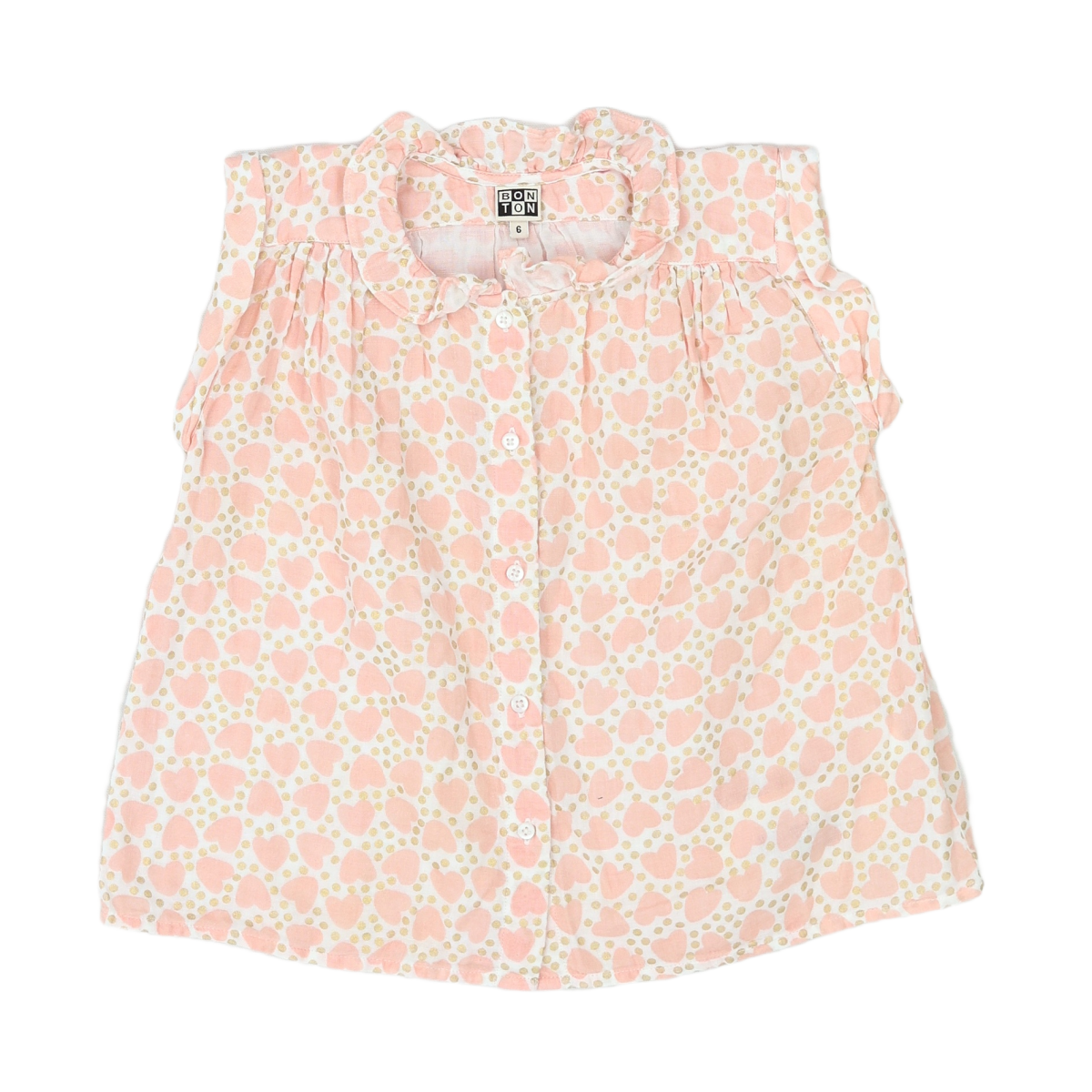 BONTON - BLOUSE - ROSE - 6 ANS