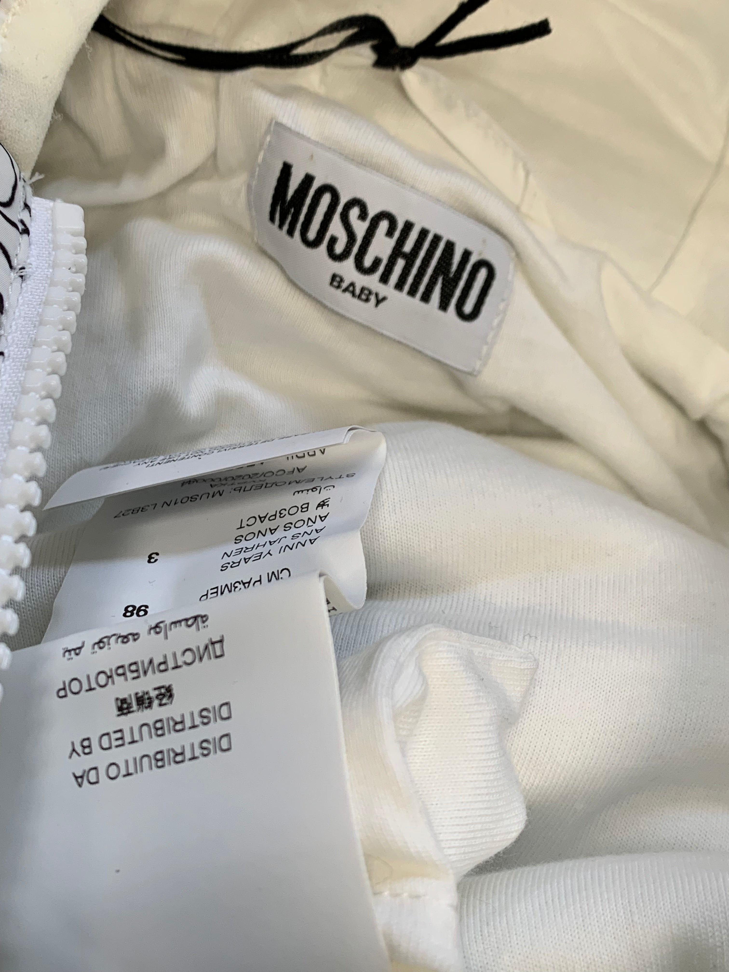 MOSCHINO - DOWN JACKET - WHITE, BROWN - 3 YEARS