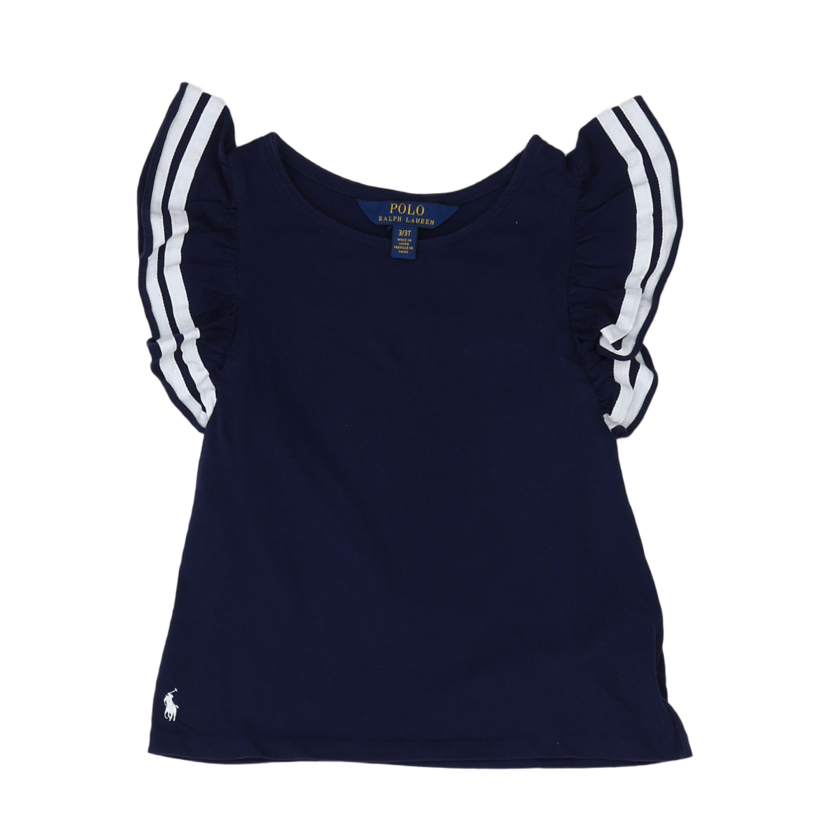 RALPH LAUREN - T-SHIRT - BLEU - 3 ANS