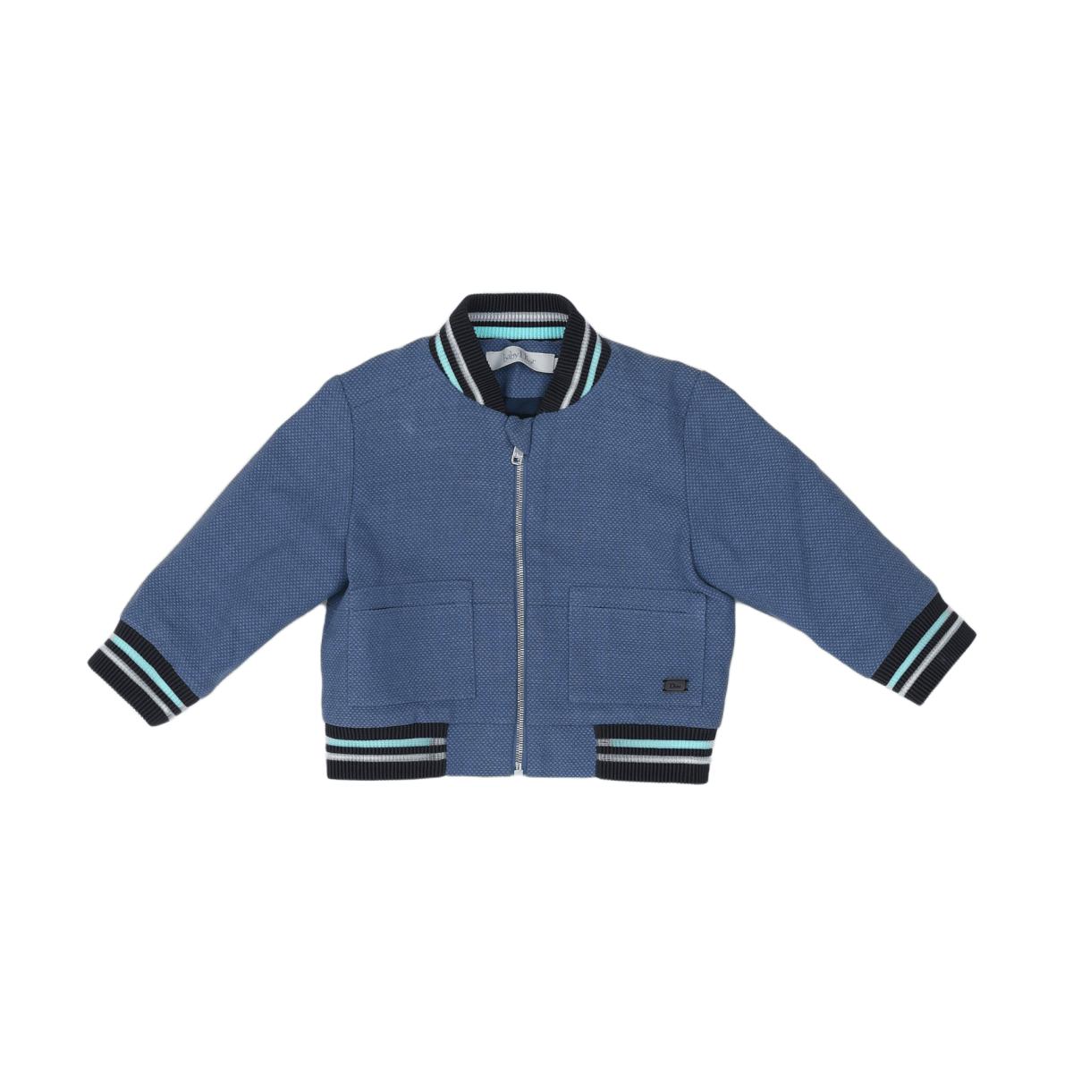 BABY DIOR - JACKET - BLUE, GREY - 6 MONTHS