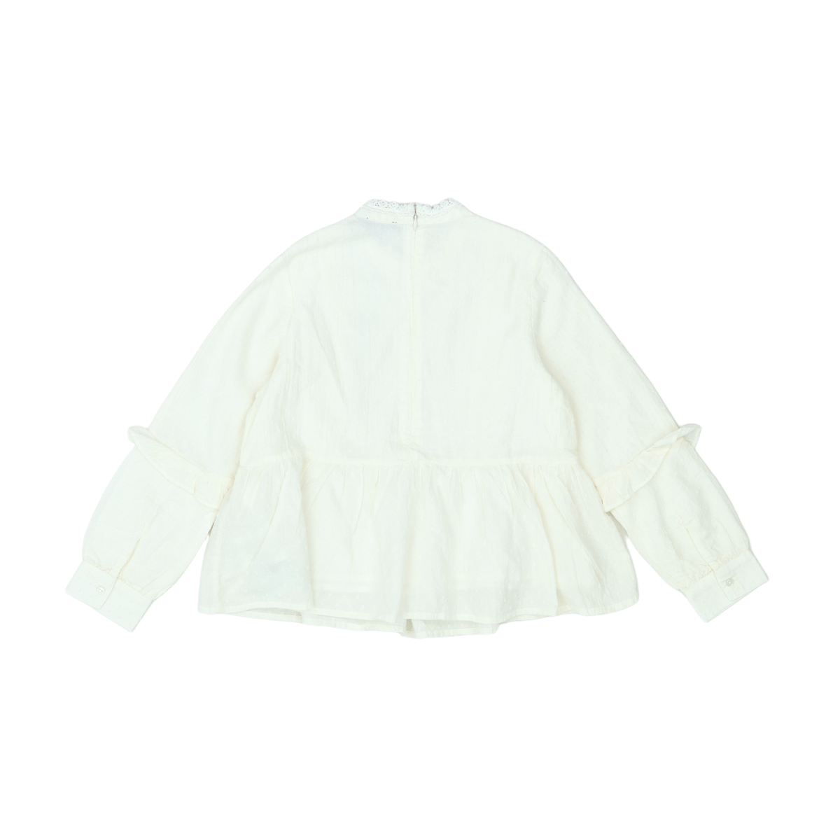 IKKS - BLOUSE - BLANC - 8 ANS