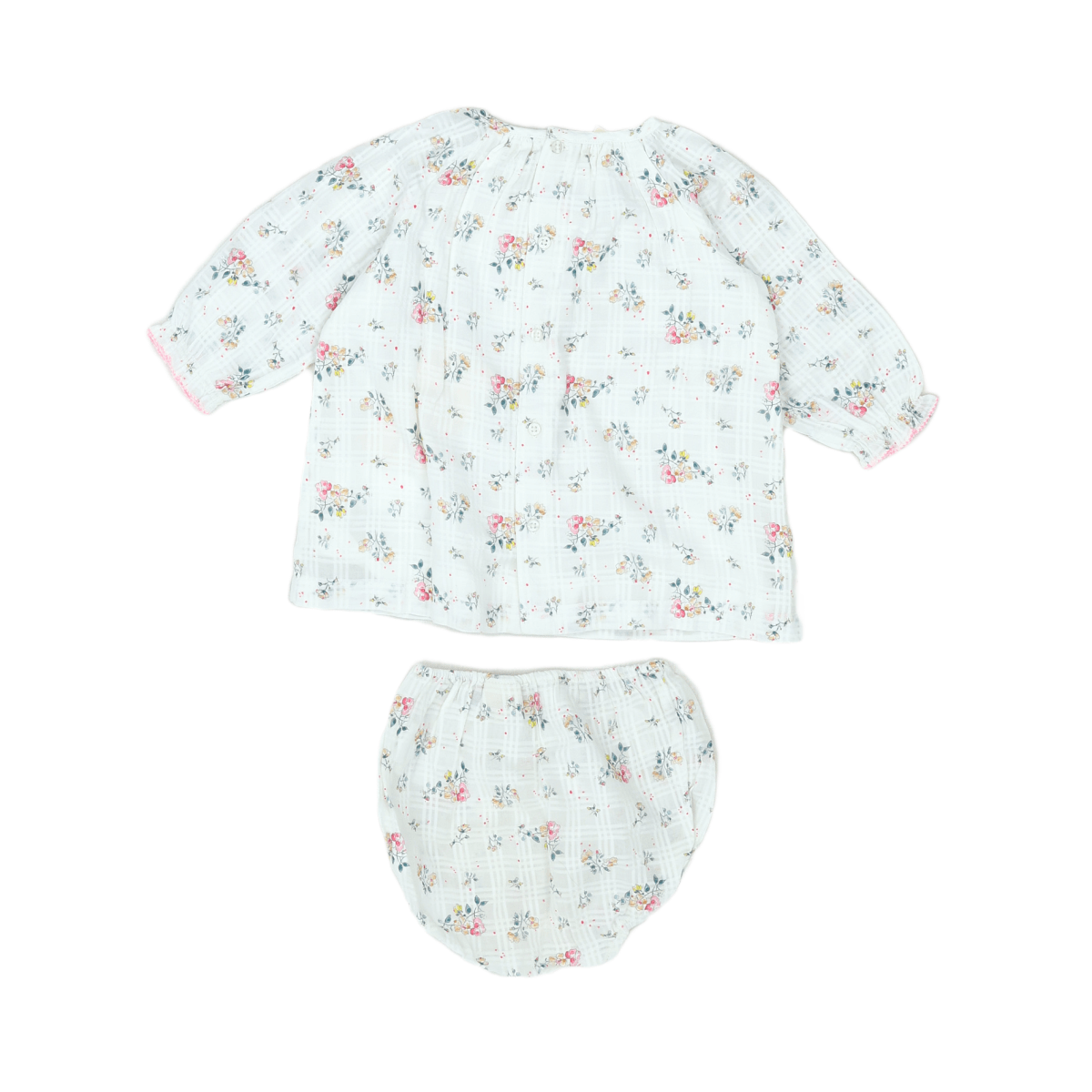 BONTON - SET - WHITE, GREEN - 6 MONTHS