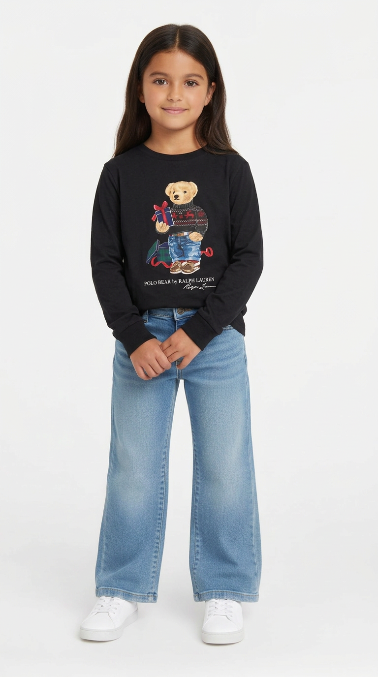 RALPH LAUREN - T-SHIRT - NOIR - 6 ANS