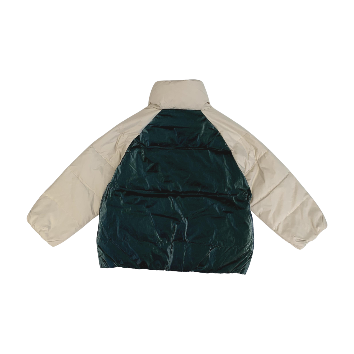 BELLEROSE - DOUDOUNE - BEIGE, VERT - 4 ANS