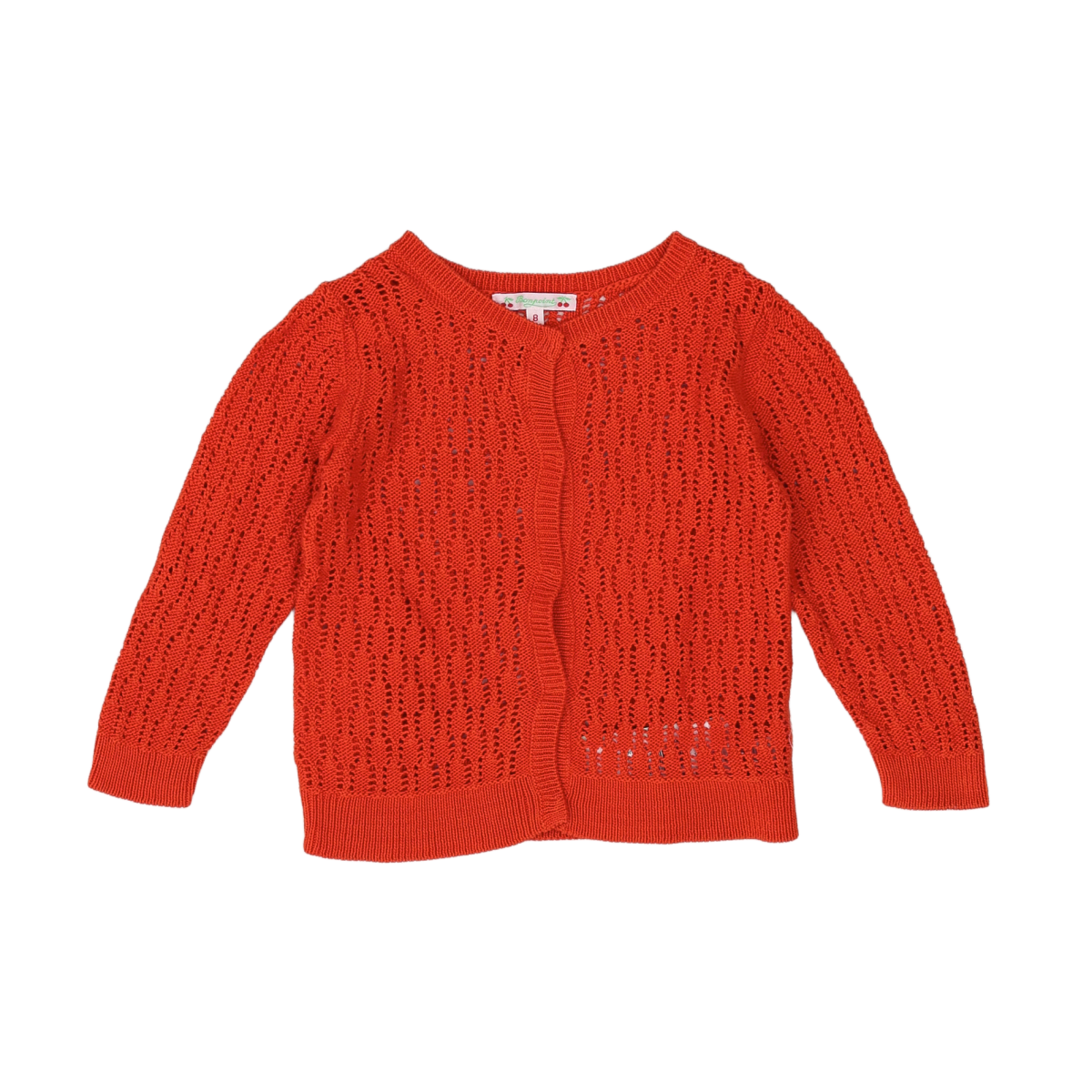 BONPOINT - CARDIGAN - ROUGE - 8 ANS