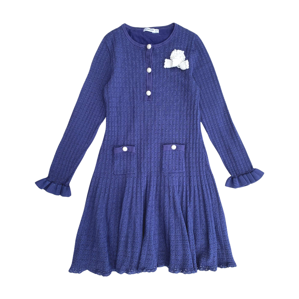 SELF-PORTRAIT - ROBE - BLEU - 10 ANS
