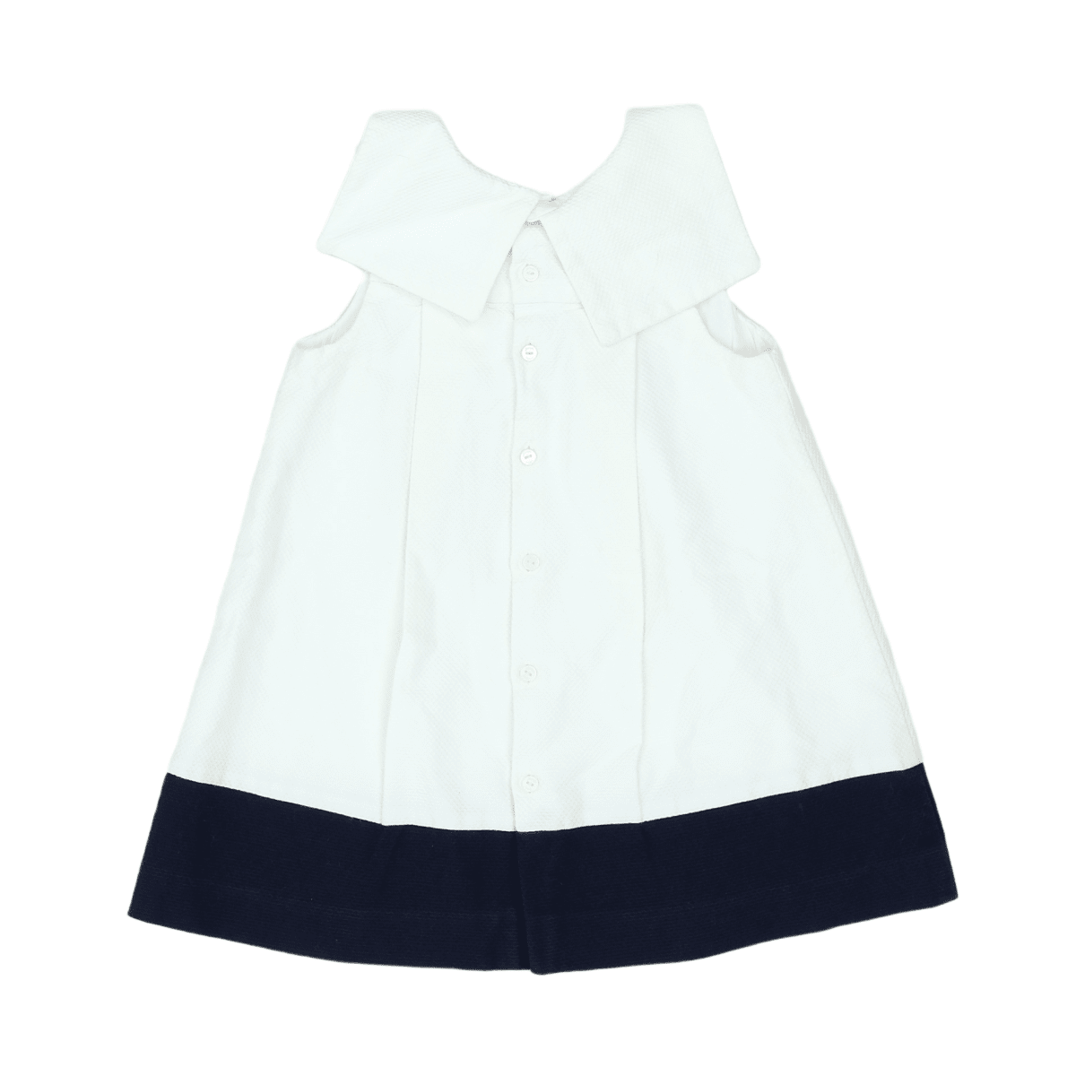 JACADI - DRESS - WHITE, BLUE - 24 MONTHS