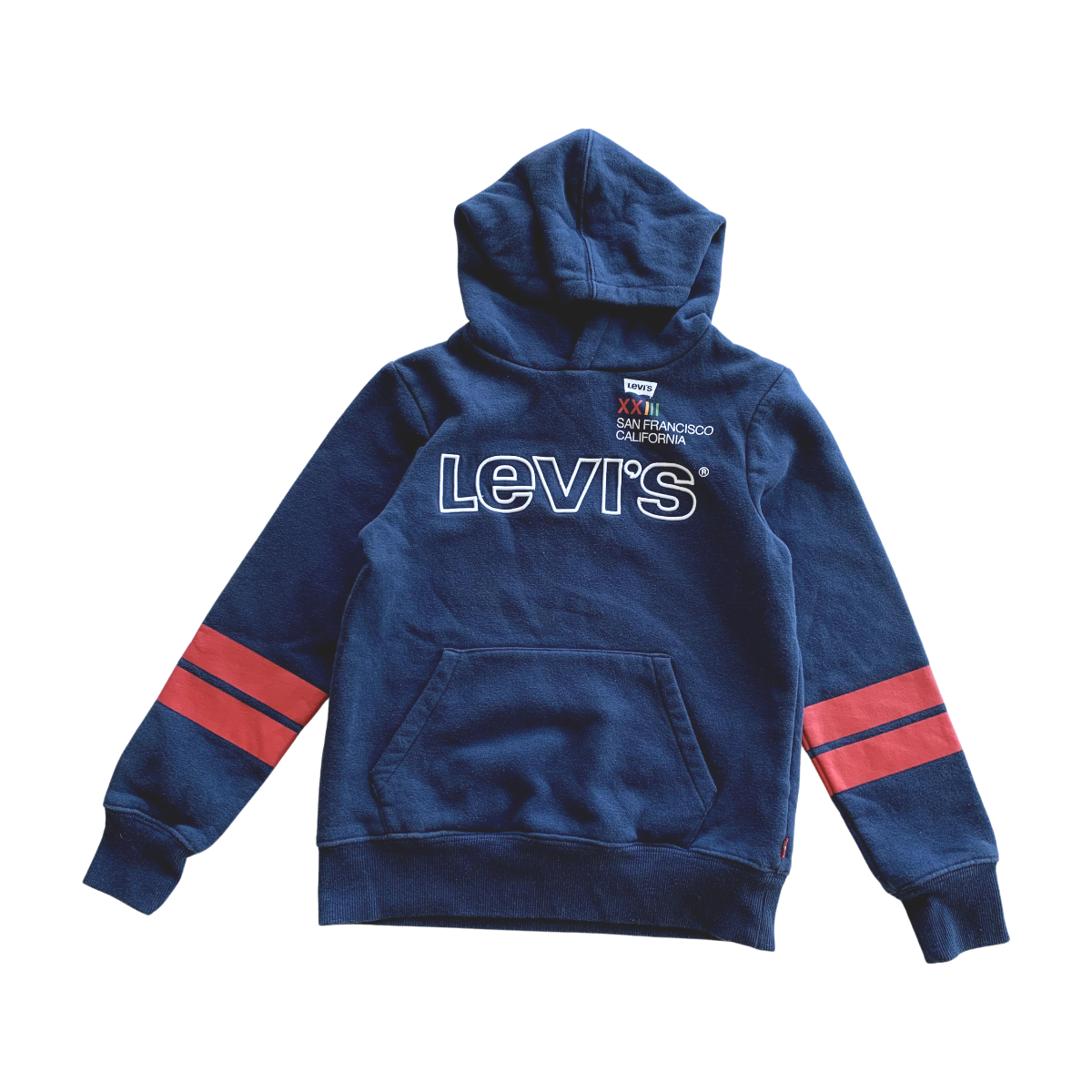 LEVI'S - SWEAT - BLEU, ROUGE - 12 ANS