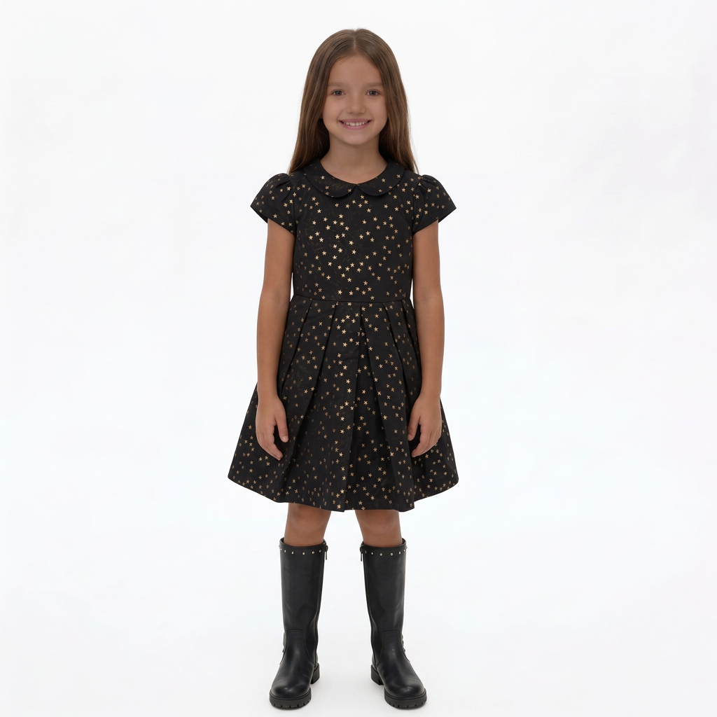 BONPOINT - ROBE - NOIR - 8 ANS