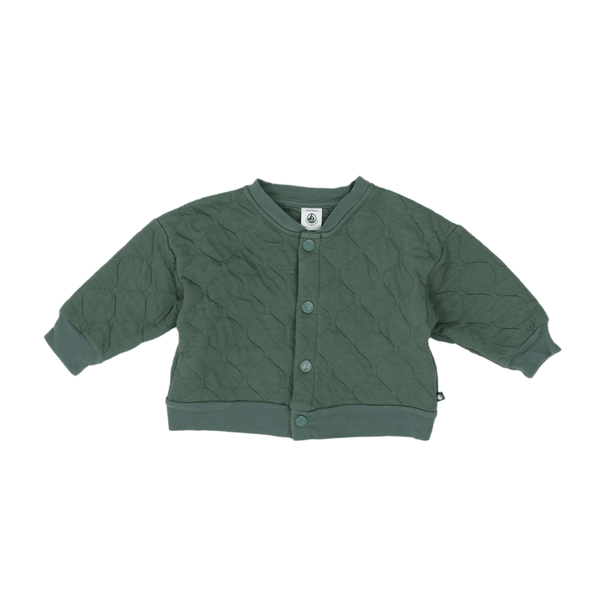 PETIT BATEAU - JACKET - GREEN - 12 MONTHS