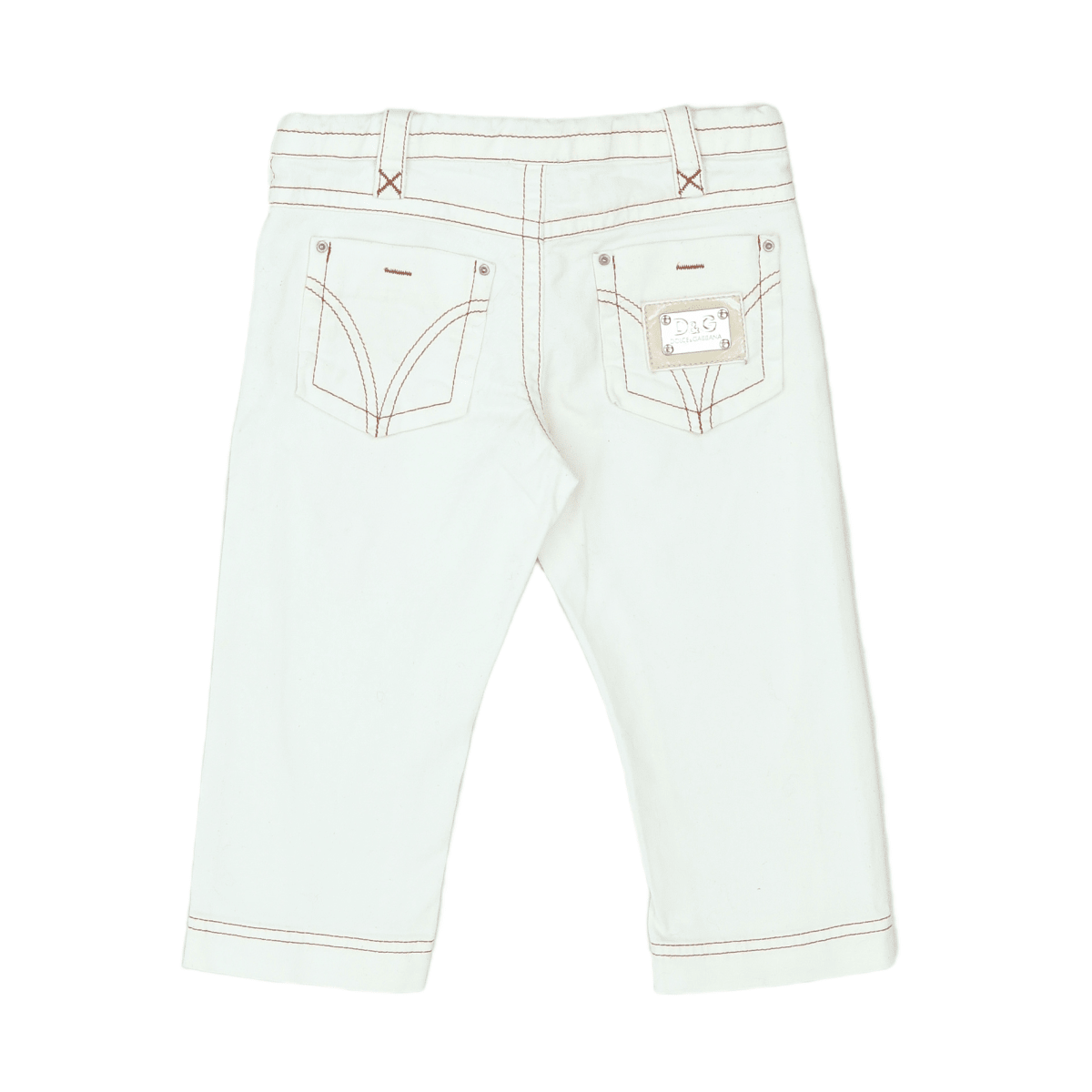 DOLCE & GABBANA - PANTACOURT - BLANC - 6 ANS