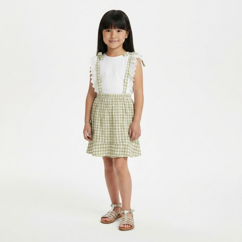 RYLEE + CRU - JUPE - MARRON - 6 ANS