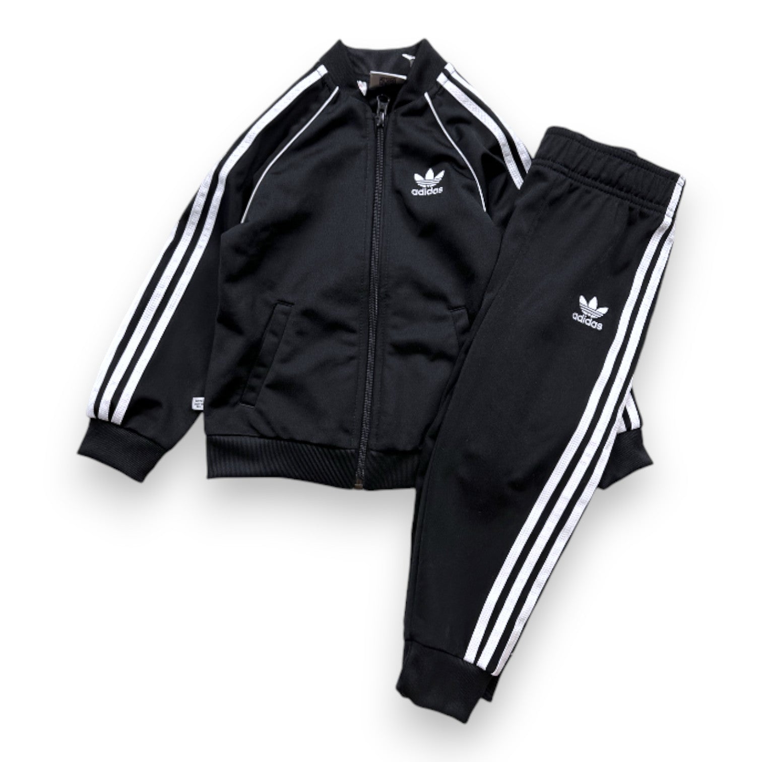 ADIDAS - ENSEMBLE SURVÊTEMENT - NOIR, BLANC - 3 ANS