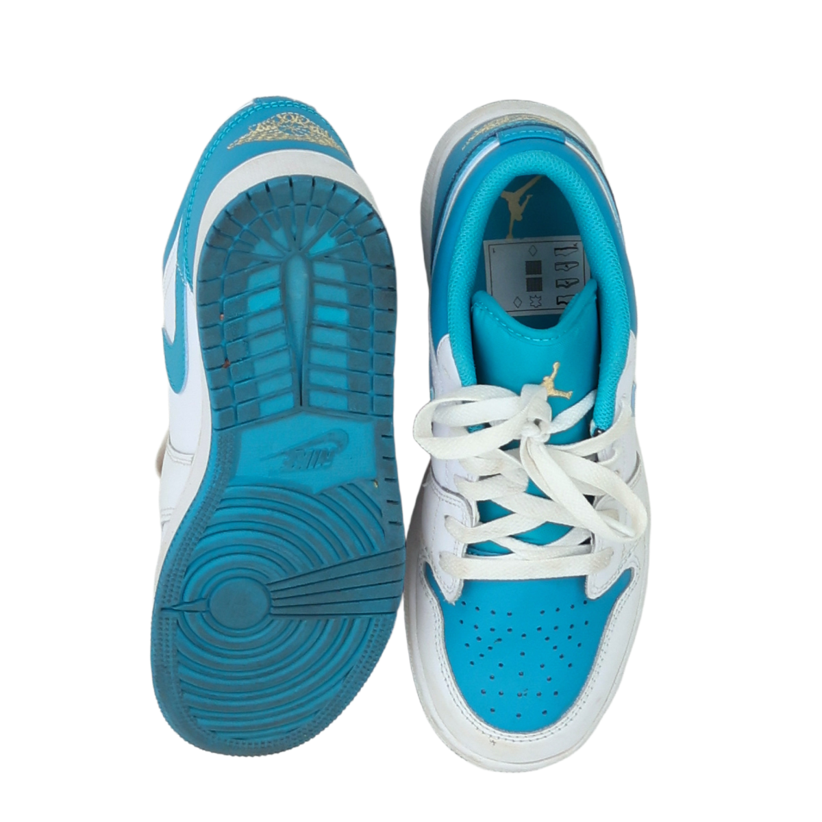 NIKE - BASKETS - BLEU, BLANC - 37.5