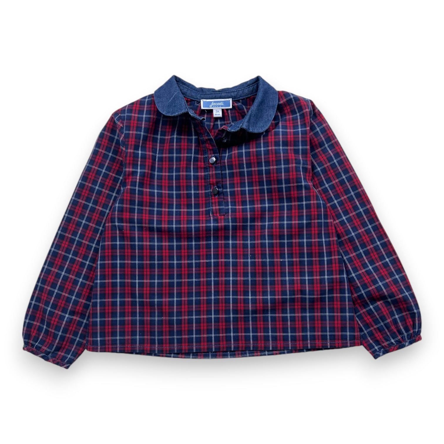 JACADI - SHIRT - BLUE, RED - 3 YEARS