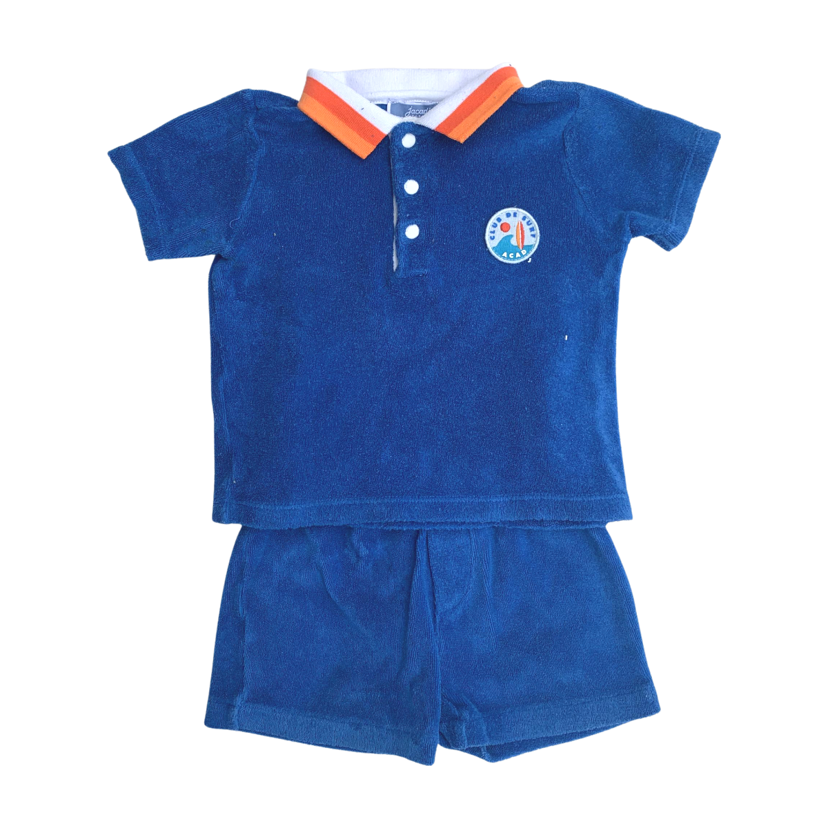 JACADI - ENSEMBLE - BLEU, ORANGE - 12 MOIS