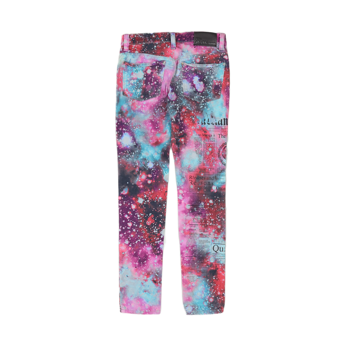 JOHN GALLIANO - PANTALON - ROSE, MULTICOLORE - 10 ANS