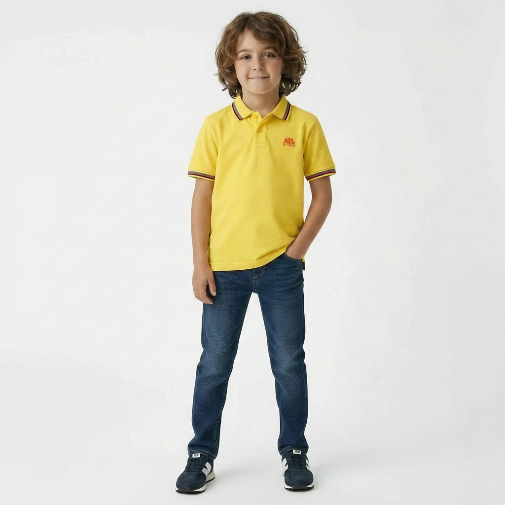 SUNDEK - POLO - JAUNE - 8 ANS