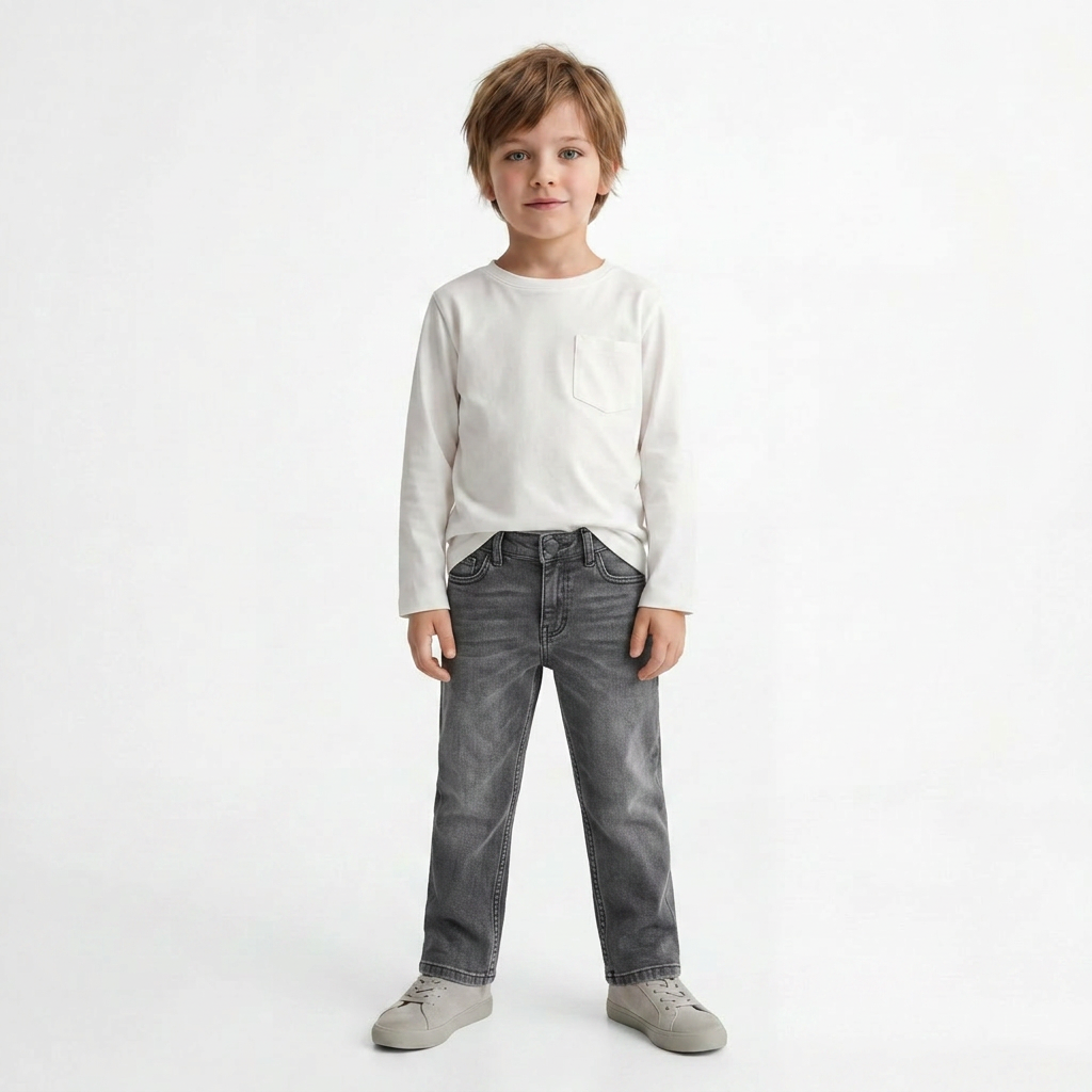 FINGER - PANTALON - GRIS - 6 ANS