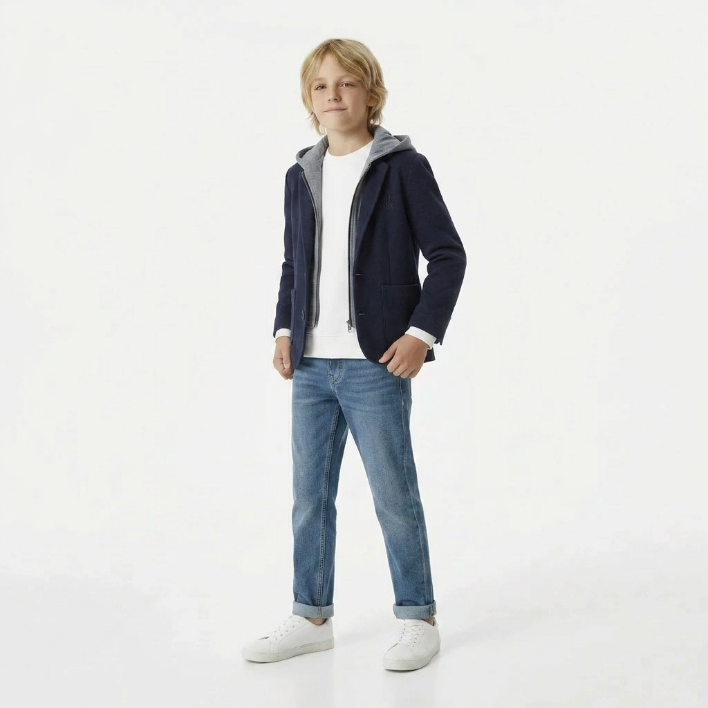 IKKS - BLAZER - BLEU - 8 ANS
