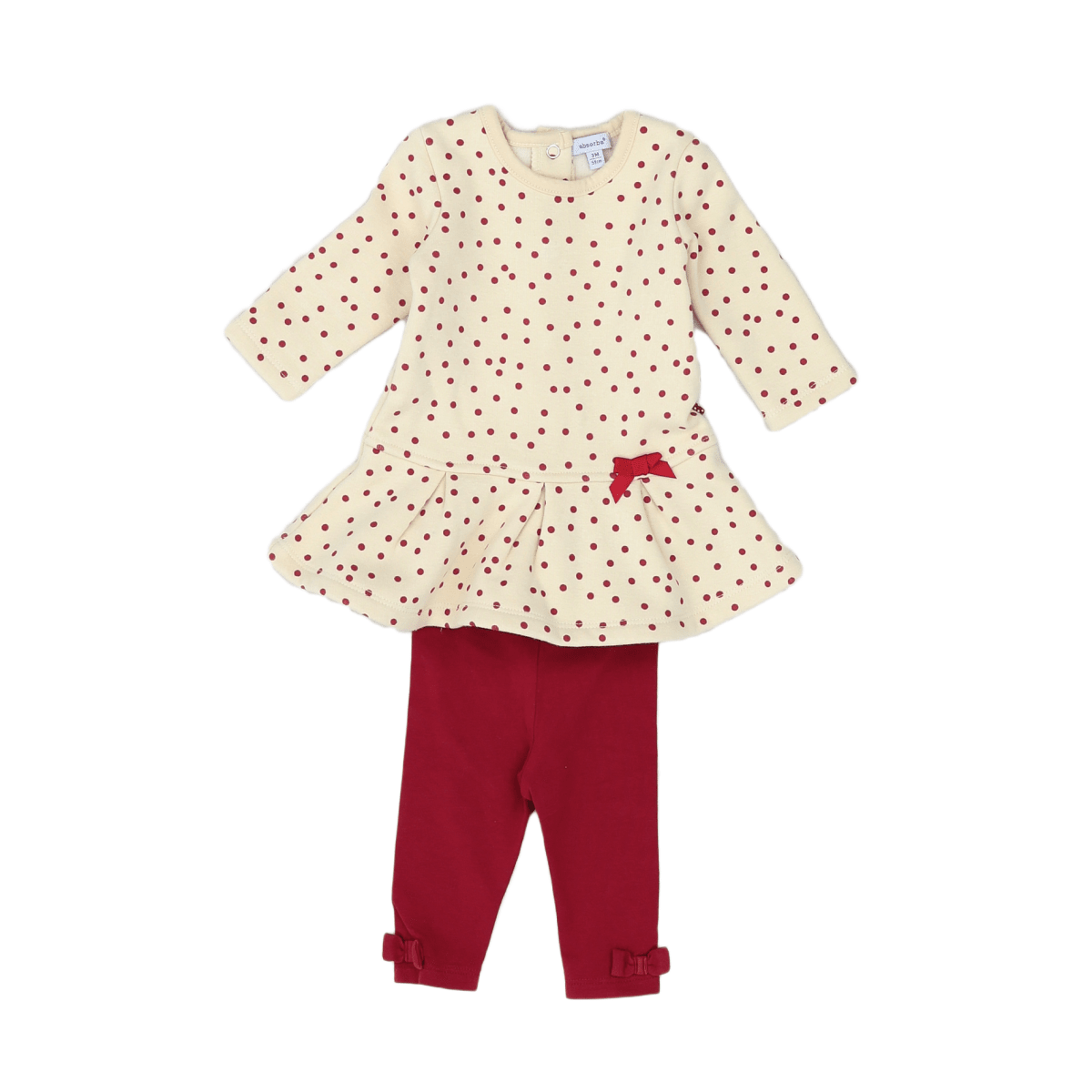 ABSORBA - ENSEMBLE - BEIGE, ROUGE - 3 MOIS